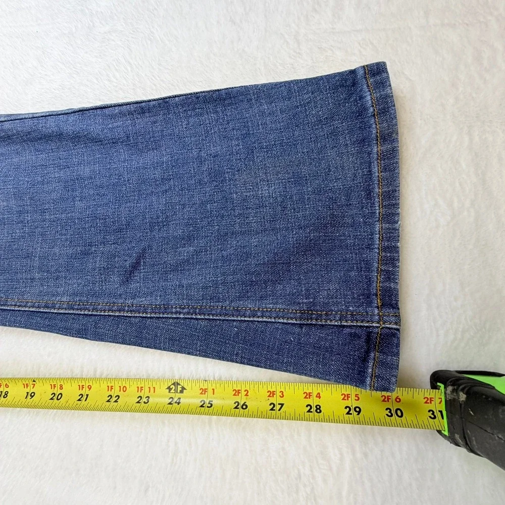 Levis 542 Tilted Flare Jeans Womens 10 Medium Blue Denim Mid‎ Rise